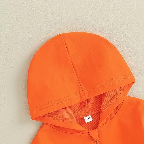 Unisex Baby Boy Girl Clothes Hooded Sweatshirts Solid Color Long Sleeve Hoodies - Image 2
