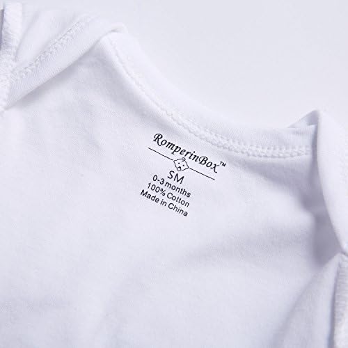 ROMPERINBOX Unisex Baby Onsies Solid Baby Bodysuit Romper Blank - Image 5