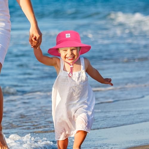 Baby Toddler Sun Hat, Kids Summer UPF 50+ Foldable Beach Bucket Hat - Image 4