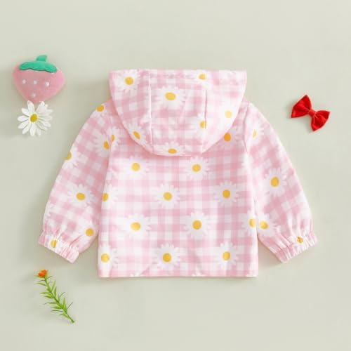 Toddler Baby Girl Windbreaker Jacket Zip Up Hoodie Long Sleeve Sweatshirt - Image 6