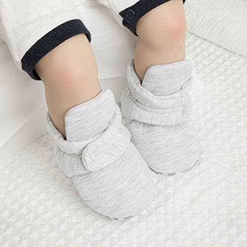 ohsofy Newborn Baby Cotton Booties Stay On Slipper Winter Warm Soft Shoes - Image 2