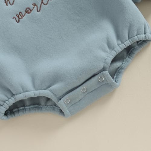 VISGOGO Newborn Infant Baby Boy Oversized Romper Sweater Bodysuits Coming Home - Image 7