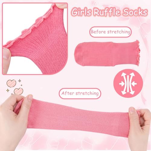 Toddler Socks Grip Ruffle Non Slip Kids Cotton 16 Pack Socks - Image 6
