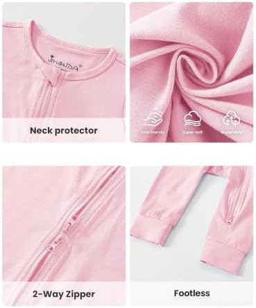 Jimonda Baby Romper Short Sleeve Cotton Pajamas 2-Way Zipper - Image 6