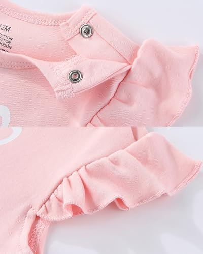 Baby Girls Romper Summer Ruffled Sleeve Bodysuit Dresses Infant Girl Clothes - Image 3