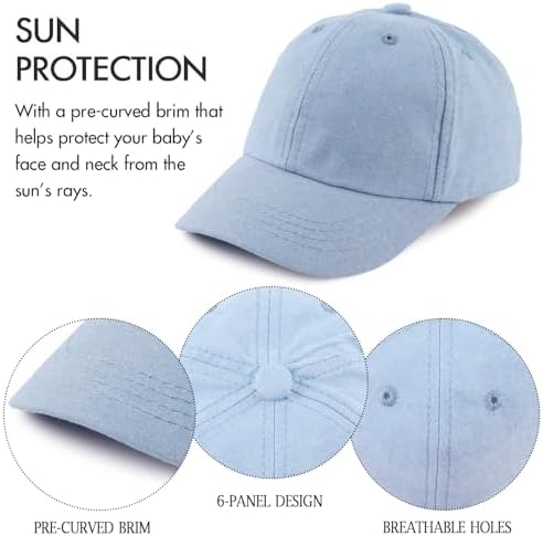 JANGANNSA Cotton Toddler Baseball Cap Baby Boy Sun Hat - Image 4