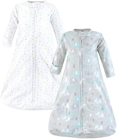 Hudson Baby Unisex Baby Cotton Long-Sleeve Wearable Sleeping Bag by HudsonBaby