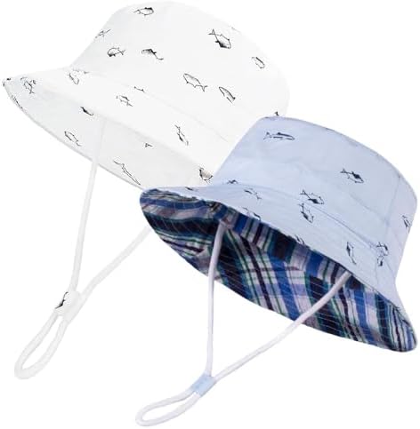 LANGZHEN Sun Protection Hat for Kids Toddler Boys Girls Wide Brim Summer by LANGZHEN