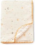 Baby Neutral Muslin Thick Blanket Double Layer Soft Crib Bedding 40x40 inch by Gunnaicat