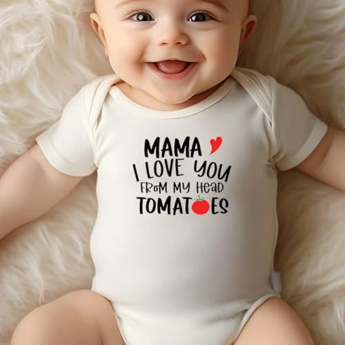 hrcfbk Infant Baby Boys Girls Bodysuit Newborn Short Sleeve Funny Letters Print - Image 7