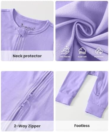 Jimonda Baby Romper Short Sleeve Cotton Pajamas 2-Way Zipper - Image 6