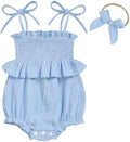 Baby Girl Romper Ruffle Newborn Girl Bodysuit Jumpsuit Baby Girl Clothes Outfit by ZOELNIC