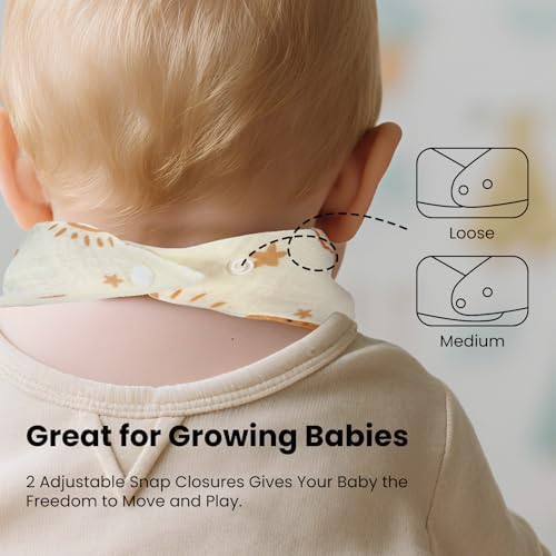 10pcs Soft & Absorbent Muslin Drool Bibs - Image 5