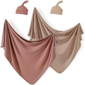 GRSSDER 2 Set Newborn Swaddle Blanket by BUYNOW