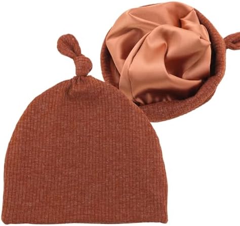 Silky Satin Lined Newborn Hat Hair Care Knot Beanie Hats by Sugarmelon