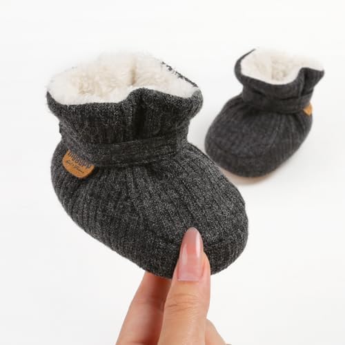 HsdsBebe Unisex Newborn Baby Cotton Booties Non-Slip Sole - Image 5