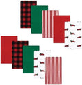 Luvable Friends Hudson Baby Flannel Burp Cloths 10pk, Christmas Truck Scene by Luvable+Friends