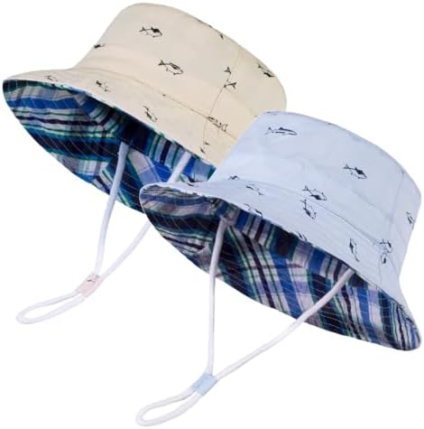 LANGZHEN Sun Protection Hat for Kids Toddler Boys Girls Wide Brim Summer by LANGZHEN