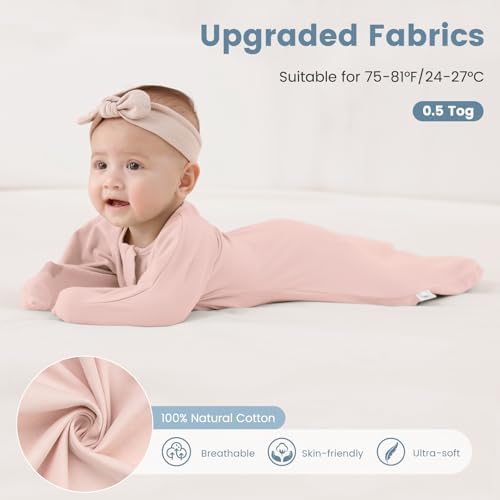 ZIGJOY Swaddle Sleep Sack 3-6 Months, 1.0 Tog Cotton Baby Swaddle Blanket - Image 4