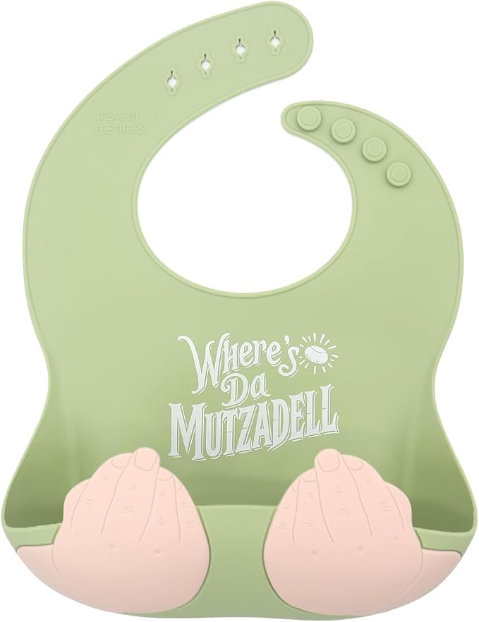 Teasin' Teethers Funny Italian Silicone Baby Bib by Unknown