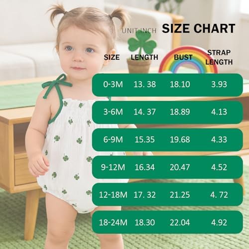 ROMPERINBOX Baby Girl Bodysuit Cotton Spaghetti Strap Sleeveless Onsies Summer - Image 6