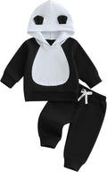 Infant Baby Boy Fall Winter Clothes Outfit Hooded Long Sweatshirt Pant Set by LIOMENGZI