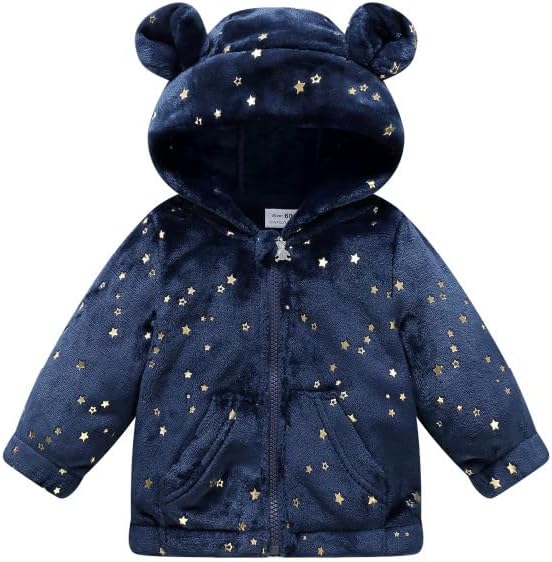 Baby Girl Winter Fleece Coat Toddler Boy Warm Jacket Infant Sweater Outwear by MOKITONI