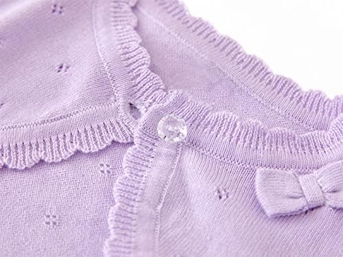 Toddler Girls Cardigan Sweater Bolero Shrug Baby Kids Long Sleeve Cropped Dress - Image 3