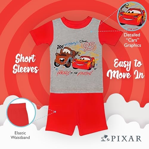 Disney Boys' 4-Piece Snug-fit Cotton Matching Comfortable Pajama Set, Soft & - Image 4