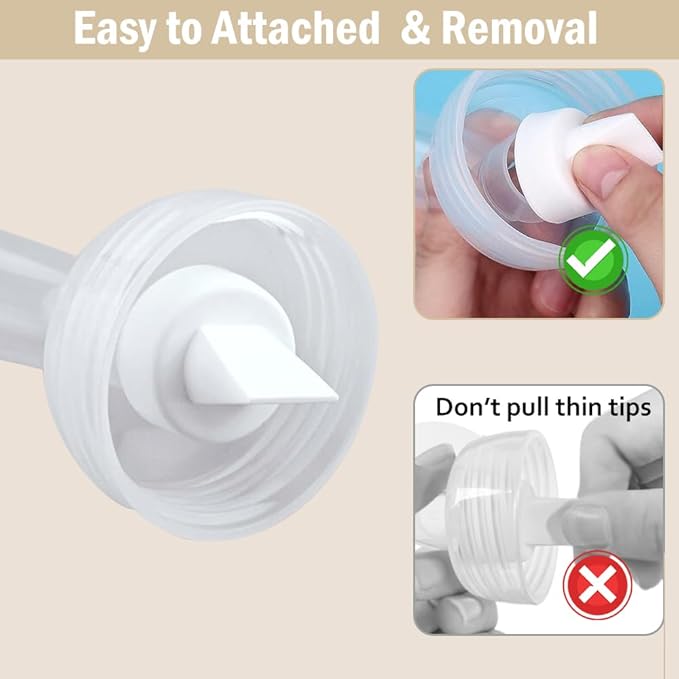 4pack Breast Pump Parts, 2pcs 21mm Flange and 2pcs Duckbill Valves for Spectra/Motif Luna/Amada MYA Breast pumps Parts, for Spectra S2 S1 9 Plus Parts, Replace to Spectra Flange Spectra Duckbill Valve