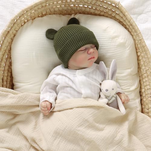 Hadetoto Cotton Baby Beanie Winter Knitted Hat - Image 4