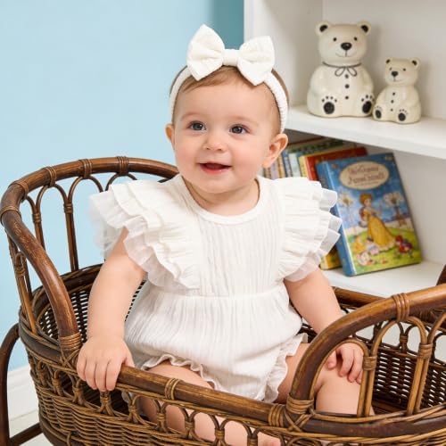 TITKKOP Ruffle Bubble Romper for Baby Girl | One-Piece Shorts Jumpsuit | Summer - Image 2