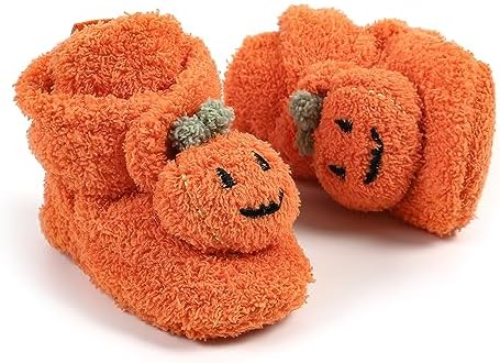 Baby Booties Cozy Fleece Slippers Soft Baby Shoes by GDSDYM