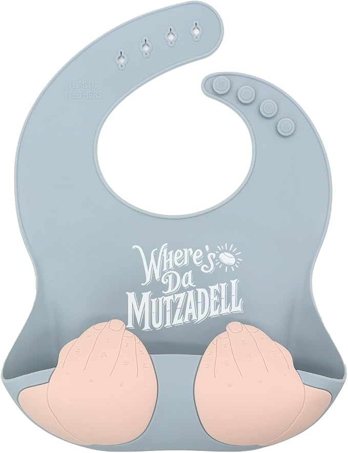 Teasin' Teethers Funny Italian Silicone Baby Bib by Unknown