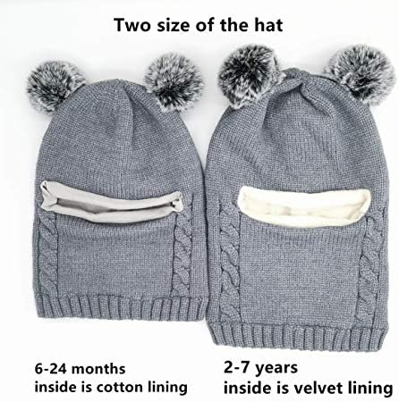 Baby Winter Hat Scarf Set, Unisex Infant Toddler Kids Hat Scarf - Image 4