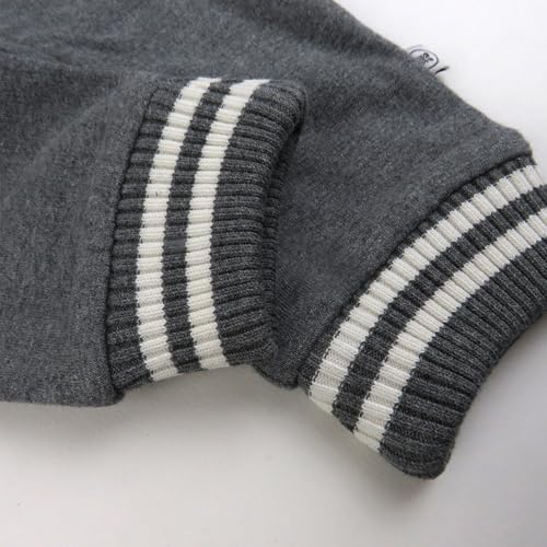 HonestBaby Baby Boys' Hoodie Coverall Team Varsity 100% Organic Cotton - Image 6