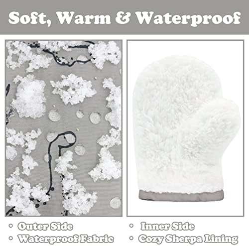 Sarfel Toddler Mittens Waterproof Toddler Gloves Baby Winter Mittens Toddler - Image 5