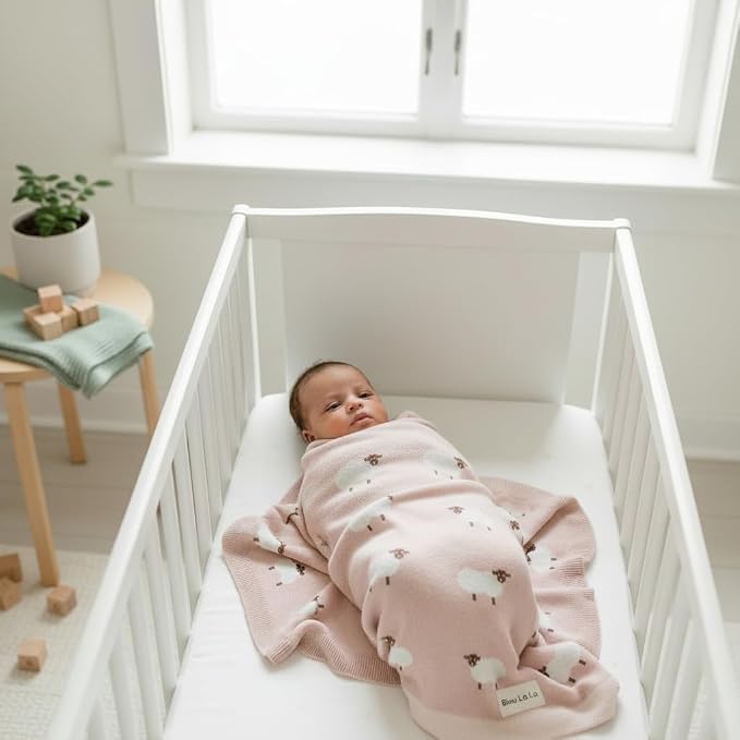 Luxury Knit Baby Receiving Blanket - Image 6
