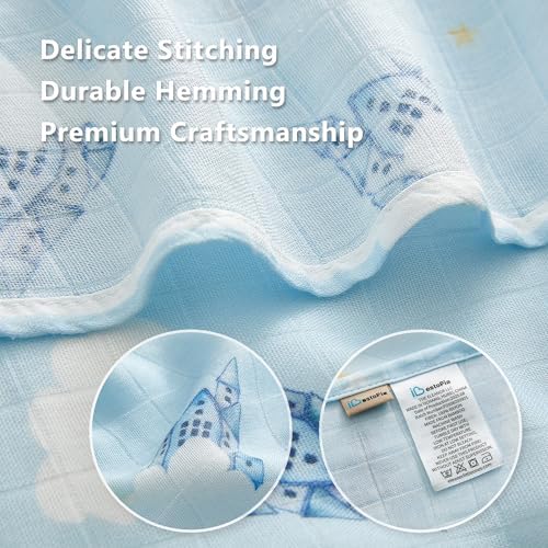Muslin Baby Swaddle Blankets, Breathable 100% Rayon from Bamboo Receiving - Image 4