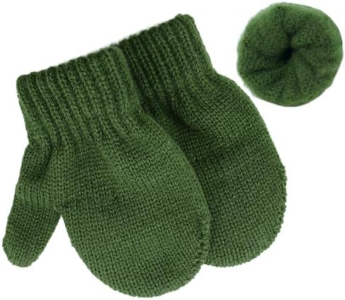 Century Star Toddler Mittens Thick Knit Kids Winter Gloves Warm Toddler Winter - Image 2