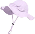 Baby Girl Sun Hat with UPF 50+ Outdoor Adjustable Beach Hat with Wide Brim by DANMY