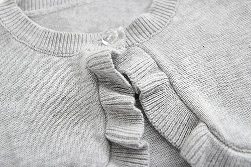 Toddler Girls Cardigan Sweater Bolero Shrug Baby Kids Long Sleeve Cropped Dress - Image 3