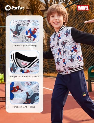 Disney Bomber Jacket Spider Man Marvel Toy Story Cars Varsity Cardigan2-13Y - Image 6