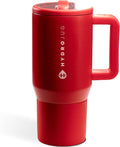 HydroJug Kids - 20 oz Insulated Kids Water Bottle with Flip Straw & Handle | Leak-Proof & Durable | Perfect for School, Sports, Lunch, Travel & Camp, Alumni Red