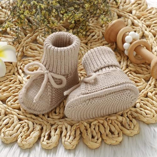 mimixiong Baby Booties Newborn Warm Infant Sock Baby Shoes - Image 3