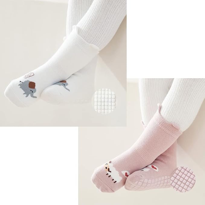 Exegawe Toddler Non Slip Socks, Cute Baby Socks - Image 7
