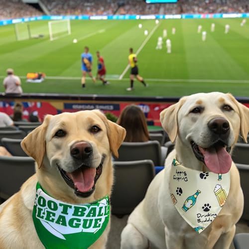 EXPAWLORER Football Cup 2026 Dog Bandanas 4 Pack Pet Scarf - Image 6
