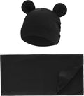 Unisex Baby Swaddle Wrap with Hat Set by Exemaba