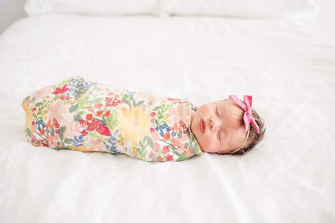 Copper Pearl Swaddle Blankets for Newborns | Soft Stretchy Receiving Blankets - Image 7