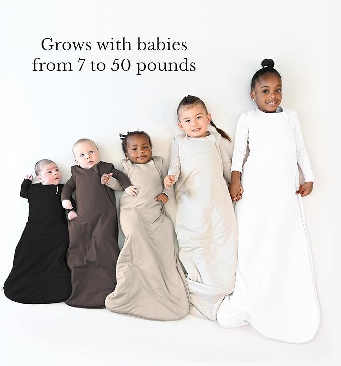 KYTE BABY Sleep Bag 1.0 TOG, Rayon Made From Bamboo Wearable Blanket, Dual - Image 4